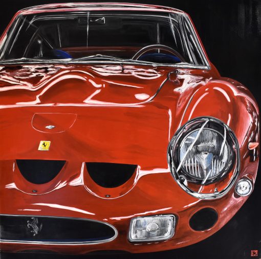 Gran Turismo Omologato 2020 smalti su tela 145x145 cm