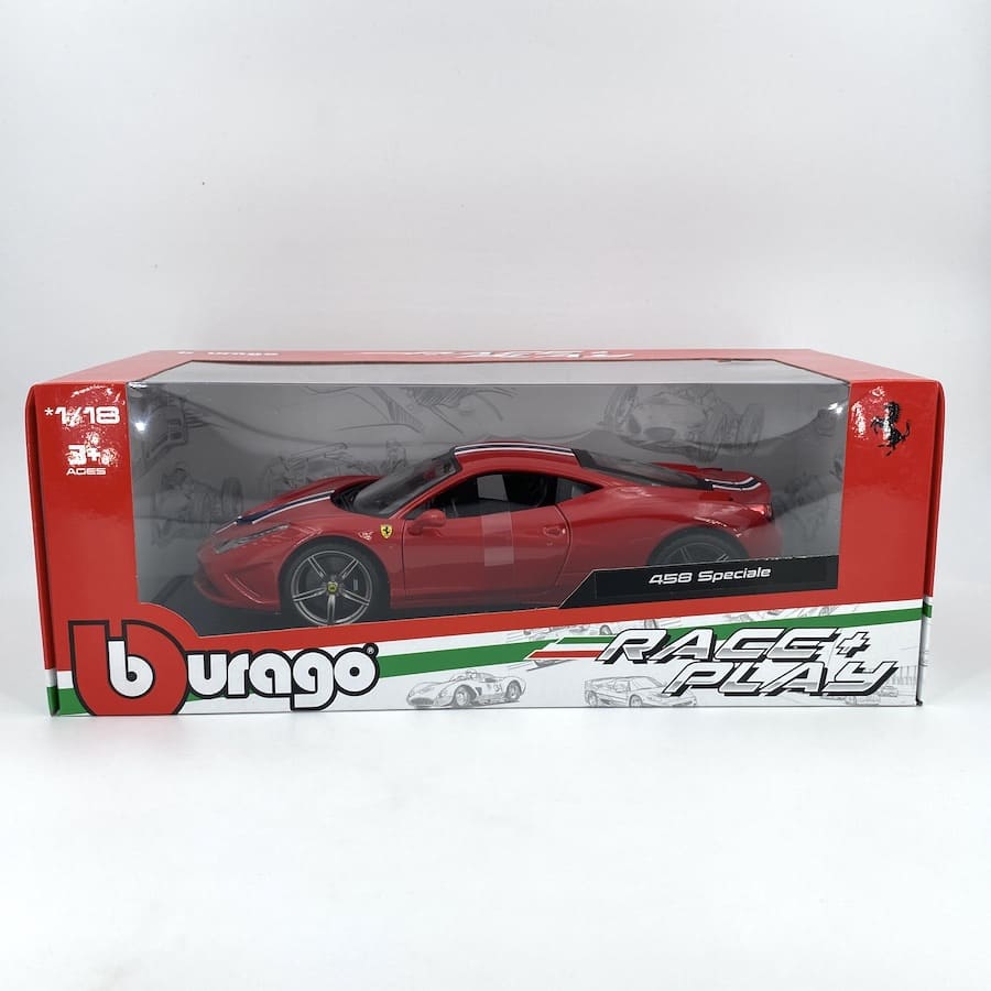 Modellino Auto Bburago 1/18 Ferrari 458 Speciale 2014 Red