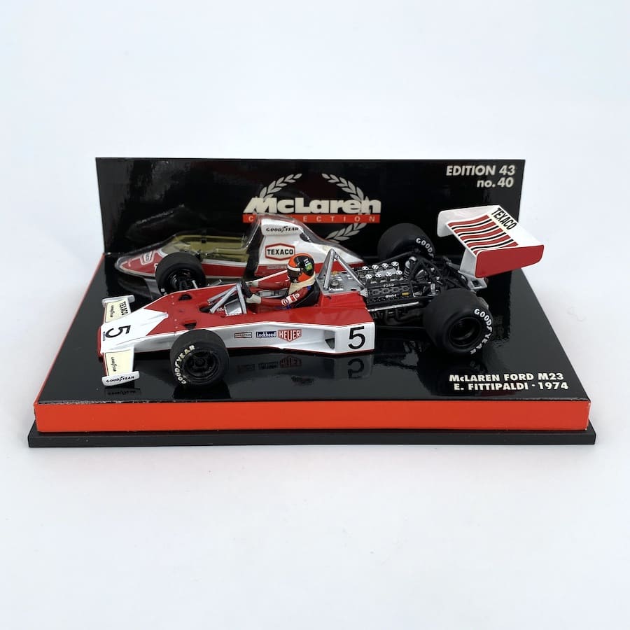 Modellino F1 Minichamps 1/43 McLaren Ford M23 1974 E