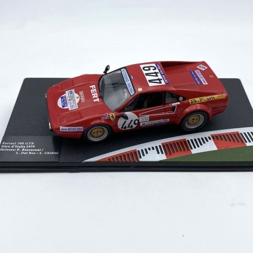 Modellino auto Atlas Edicola 1/43 Ferrari 308 GTB Giro d'Italia 1979 #449 Besenzoni-Dal Ben-Ghidini - immagine 7