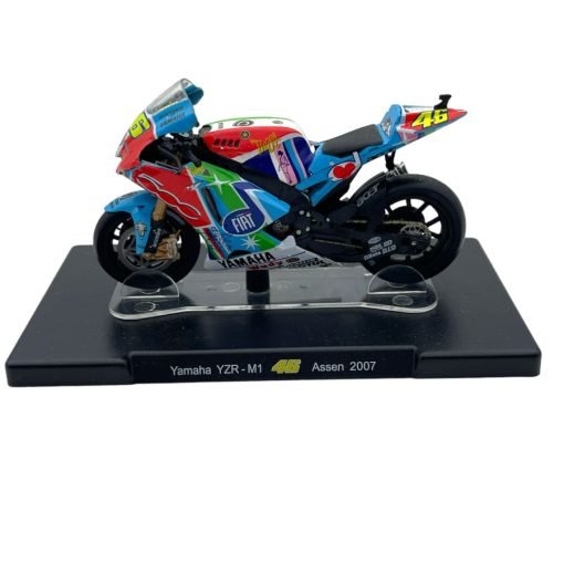 Modellino Moto Atlas 1/18 Yamaha YZR-M1 Assen 2007 #46 V. Rossi - immagine 3