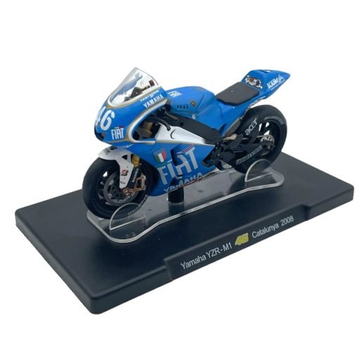 Modellino Moto Atlas 1/18 Yamaha YZR-M1 Catalunya 2008 #46 V. Rossi