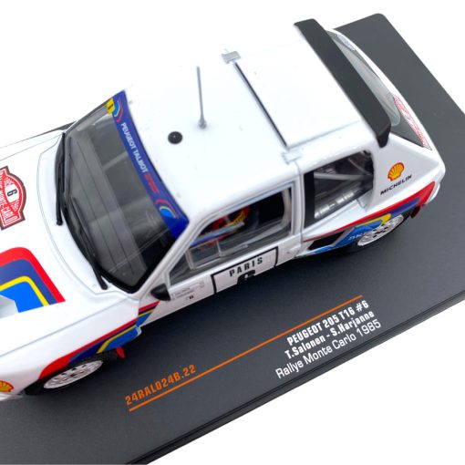 Modellino Auto Ixo Model 1/24 Peugeot 205 T16 Rally Monte Carlo 1985 #6 Salonen - Harjanne - immagine 6