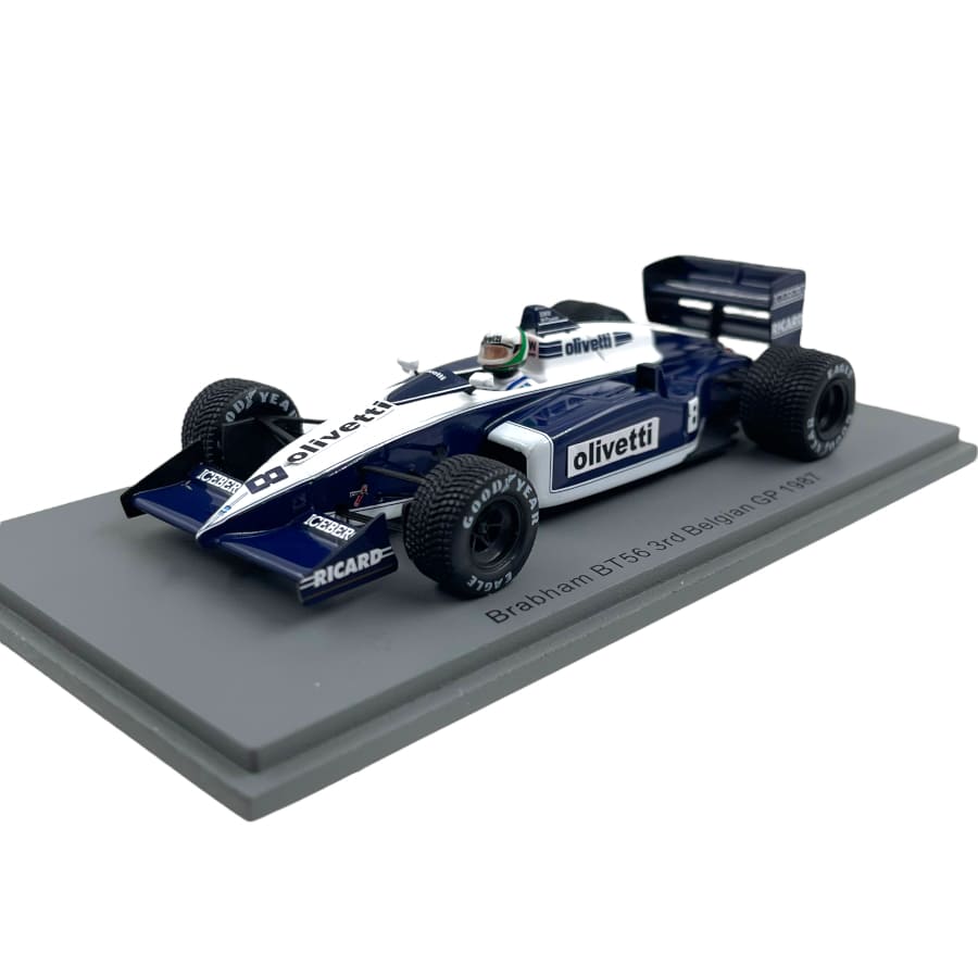 Modellino F1 Spark 1/43 Brabham BT56 3rd Belgian Gp 1987 #8