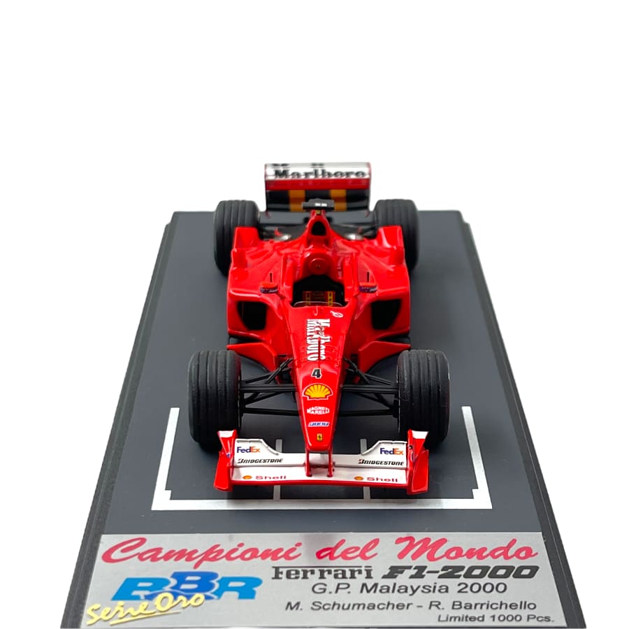 BBR 1/43 FERRARI F1-2000 G.P MALAYSIA 2000 R. BARRICHELLO | eBay
