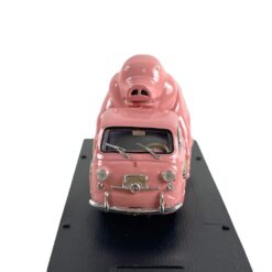 Modellino Camion Brumm 1/43 Fiat 600D Multipla Veicolo Pubblicitario 1960 Sagip Mangimi Pink