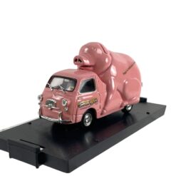 Modellino Camion Brumm 1/43 Fiat 600D Multipla Veicolo Pubblicitario 1960 Sagip Mangimi Pink